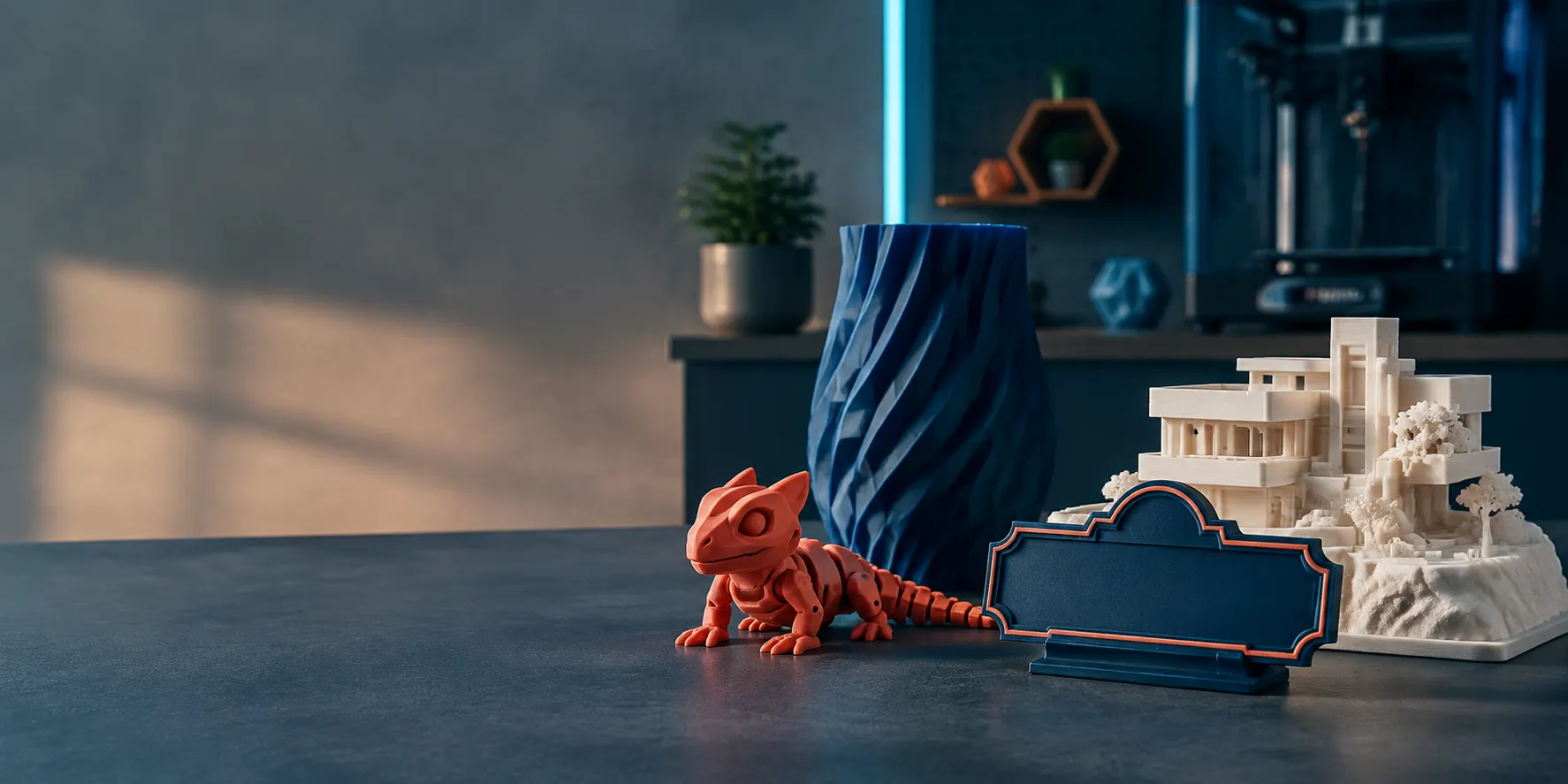 Criações personalizadas produzidas em impressão 3D